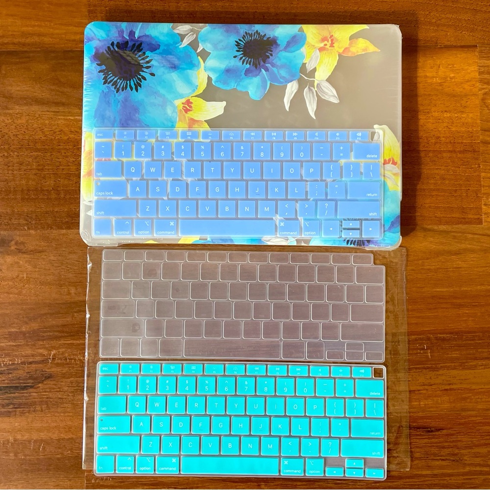 NWOT 14” MacBook Pro cover & 3 keyboard covers